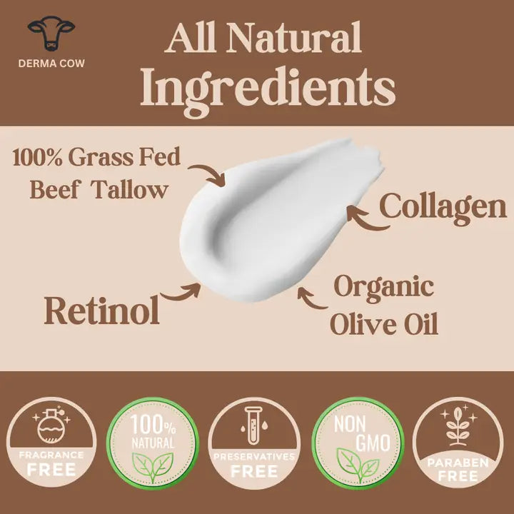 Tallow Eye Cream + Retinol and Collagen