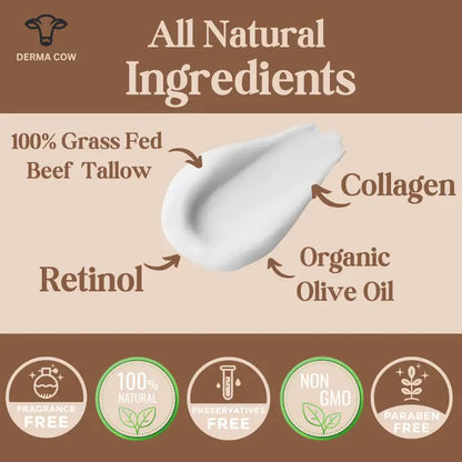 Tallow Eye Cream + Retinol and Collagen