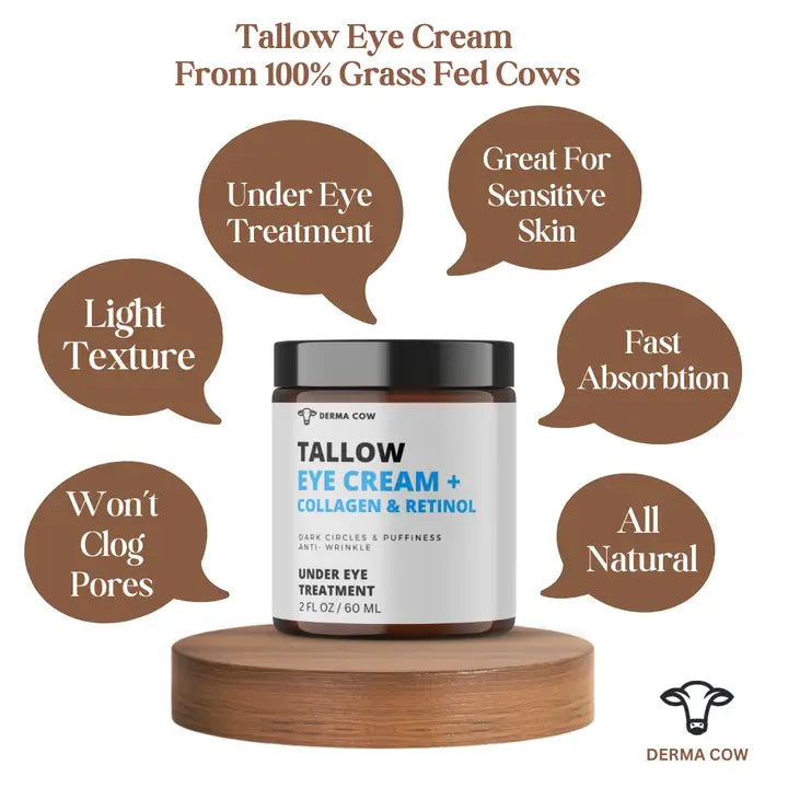 Tallow Eye Cream + Retinol and Collagen